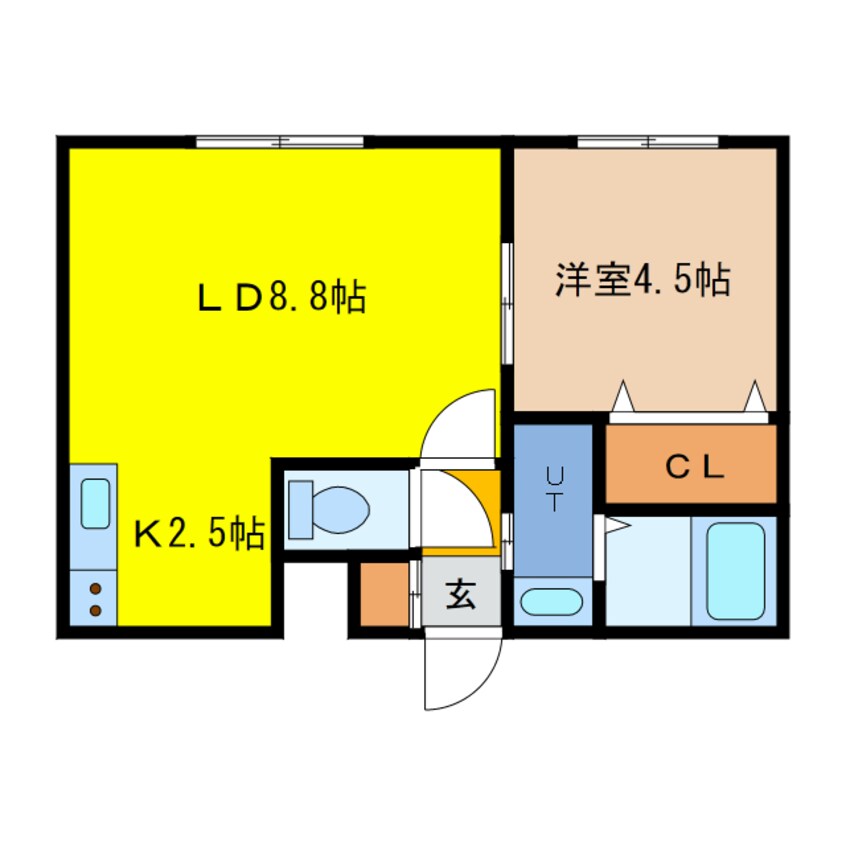 間取図 LA Conforto Chitose