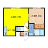 LA Conforto Chitose 1LDKの間取り