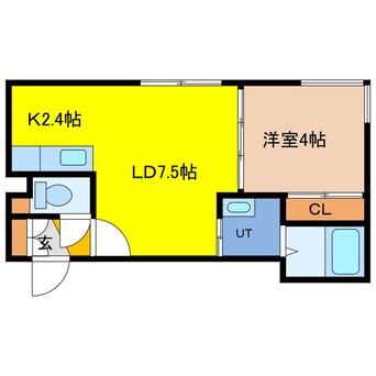 間取図 プリオール千歳