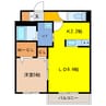 エレガント真々地 1LDKの間取り