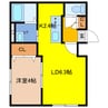 polku 1LDKの間取り