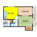 錦町４丁目アパート２階(染野)の間取図