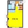 リハビリ朝日町Ⅰ 1Rの間取り