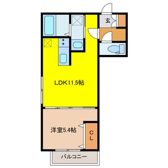 間取図 グランメゾン朝日町