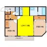 千歳線/千歳駅 徒歩10分 4階 築浅 2LDKの間取り