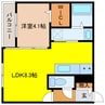 千歳線/千歳駅 徒歩16分 3階 1年未満 1LDKの間取り