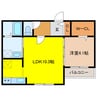 千歳線/千歳駅 徒歩16分 3階 1年未満 1LDKの間取り