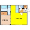 Louange chitose S8 1LDKの間取り