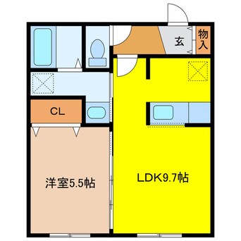 間取図 千歳線/千歳駅 徒歩10分 3階 建築中