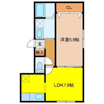間取図 千歳線/千歳駅 徒歩10分 3階 建築中