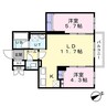 センチュリー信濃 2LDKの間取り