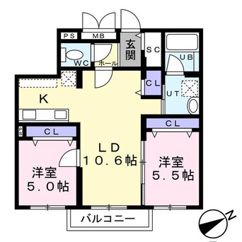 間取図 センチュリー信濃