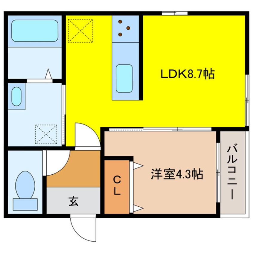 間取図 NOVEL千歳Ⅰ