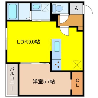 間取図 NOVEL千歳Ⅰ