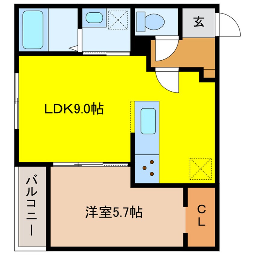 間取図 NOVEL千歳Ⅰ