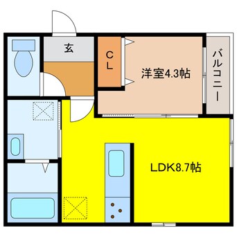 間取図 NOVEL千歳Ⅱ