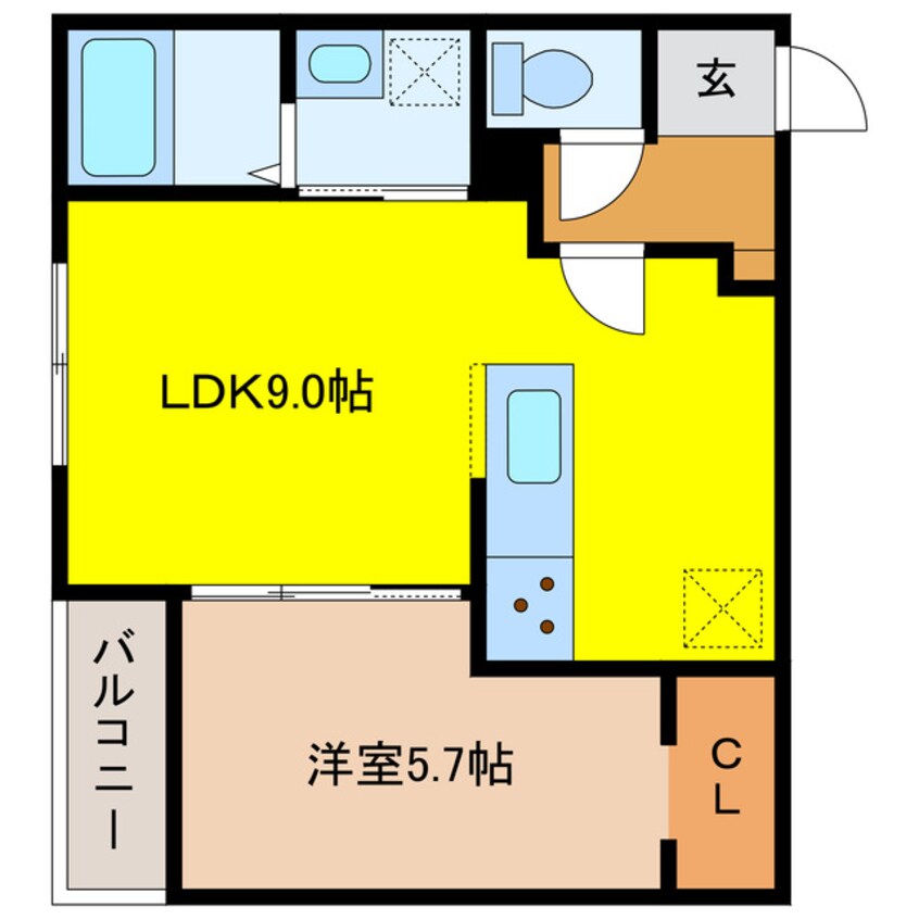 間取図 NOVEL千歳Ⅱ