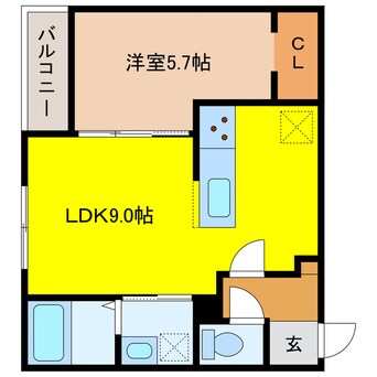 間取図 NOVEL千歳Ⅱ