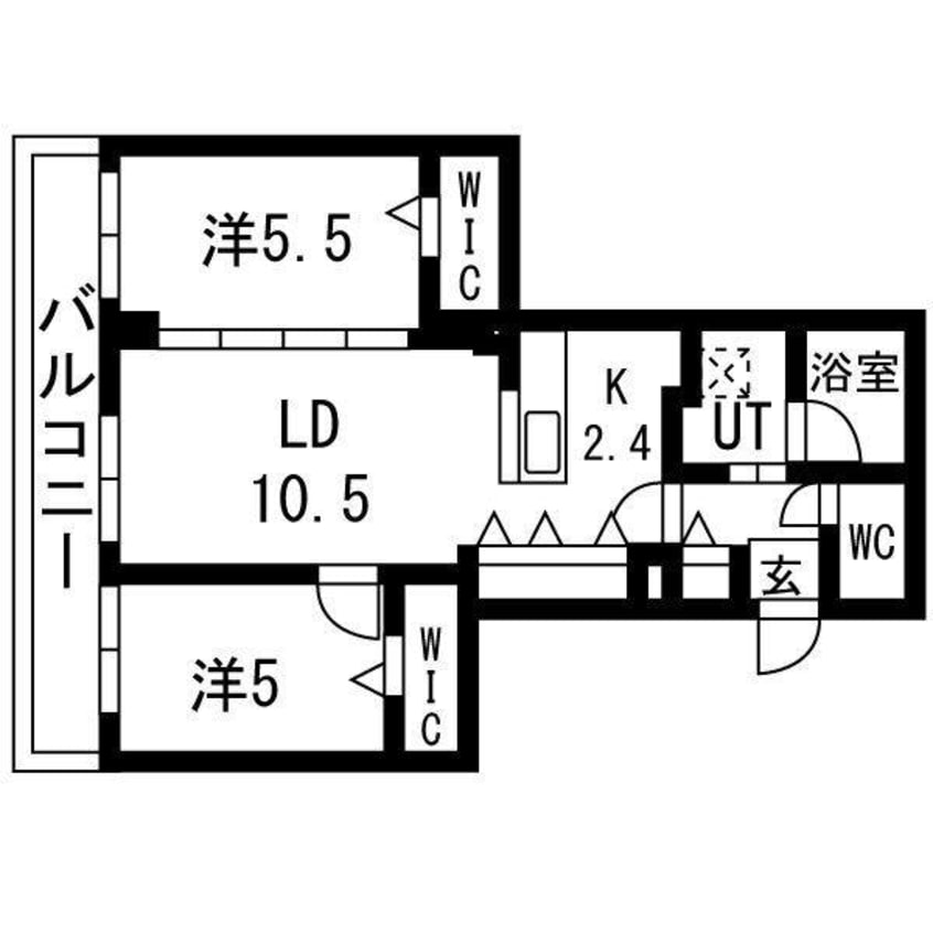 間取図 アルファグラン末広