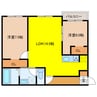 POEM千歳Ⅱ 2LDKの間取り