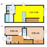 Viento末広 2LDKの間取り