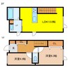 Viento末広 2LDKの間取り
