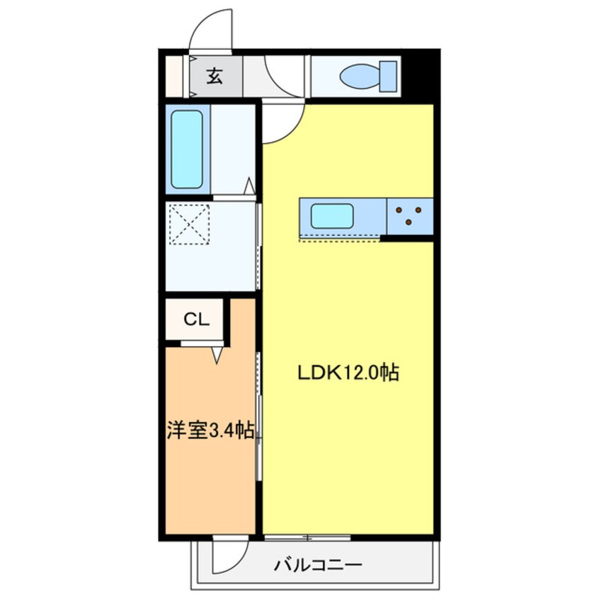 間取図 CLARIS SUMIYOSHI B