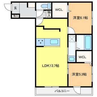 間取図 CLARIS SUMIYOSHI B