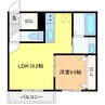 仮称）千歳市栄町1丁目MS 1LDKの間取り