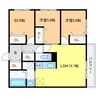 WELL BRIGHT朝日 RESIDENCE 3LDKの間取り