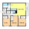 WELL BRIGHT朝日 RESIDENCE 3LDKの間取り