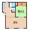 錦マンション 1LDKの間取り