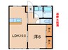 近江アパート北棟 1LDKの間取り