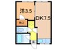 青葉東レジデンス　つばき 1DKの間取り