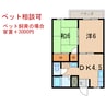 シャロームＣ 2DKの間取り
