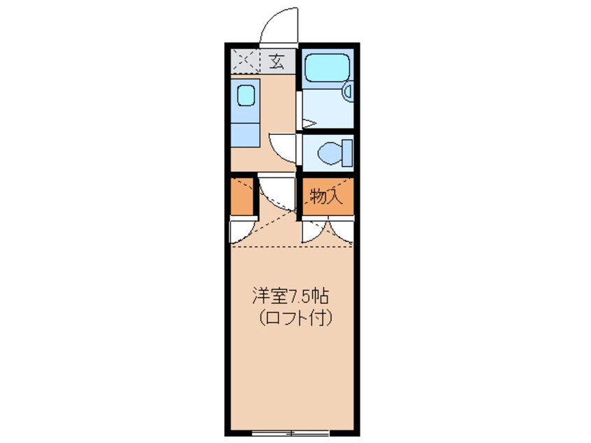 間取図 エスペロ蜂谷