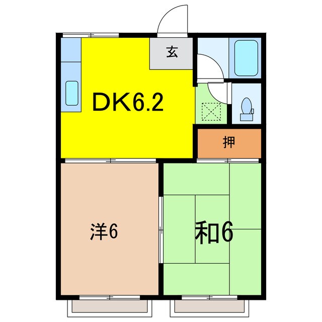 間取り図 アルパンコーポＢ棟