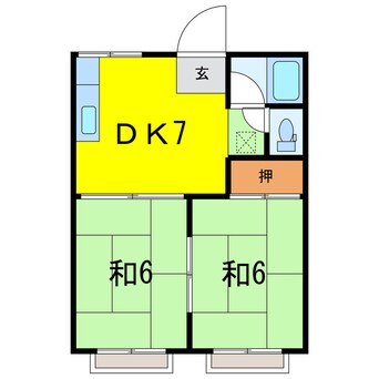 間取図 アルパンコーポＢ棟