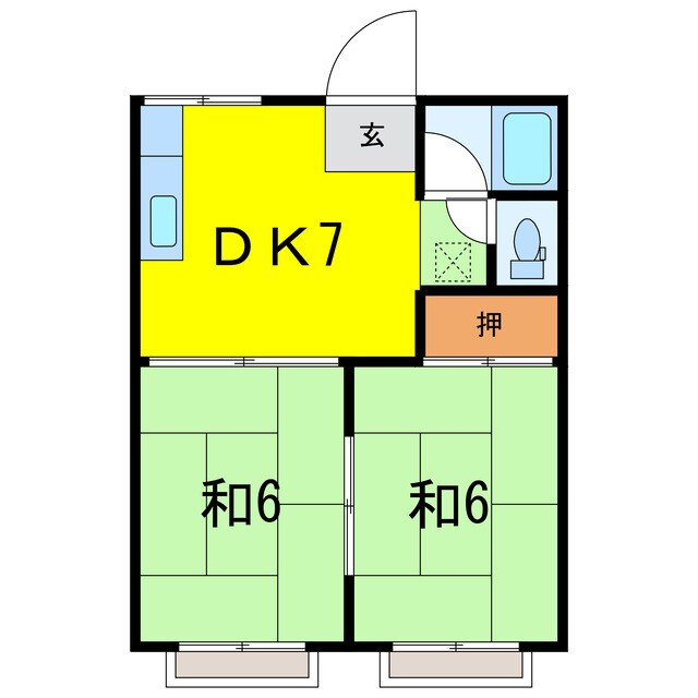 間取り図 アルパンコーポＢ棟