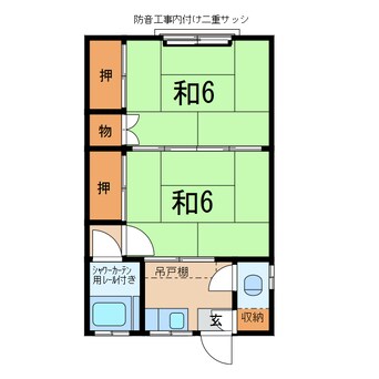間取図 島一アパート