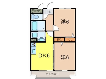 間取図 サンリッチあけぼのⅡ