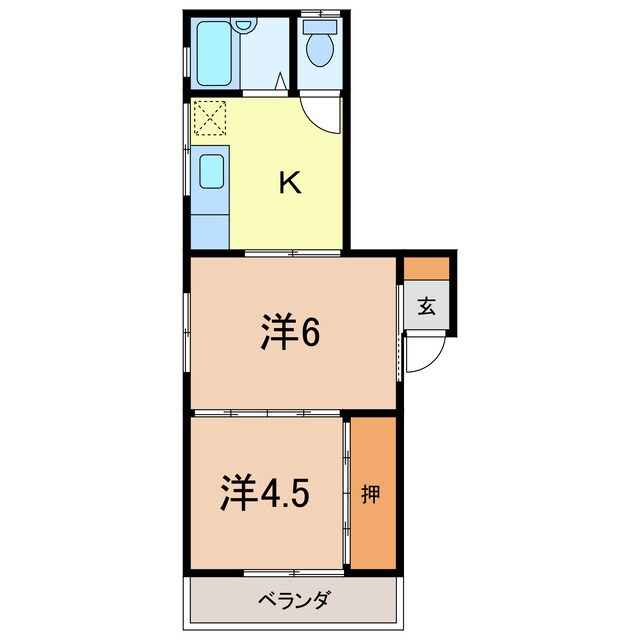 間取り図 コーポやまき