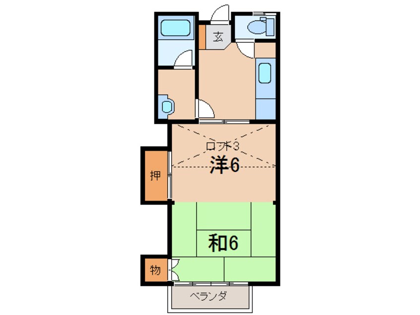 間取図 ベルメゾンⅠ