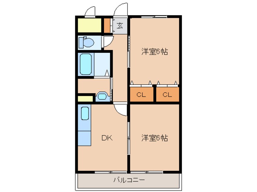 間取図 サンリッチあけぼの