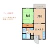 シャロームⅠ 2DKの間取り