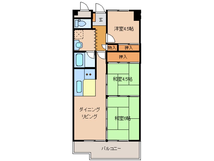 間取図 サンチェリー清水