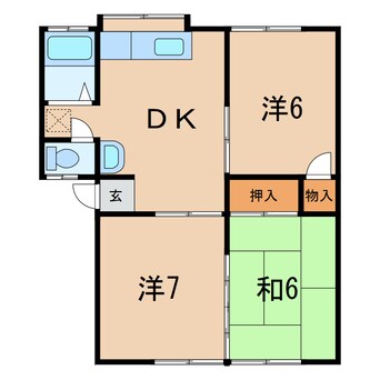 間取図 アネックス早川A