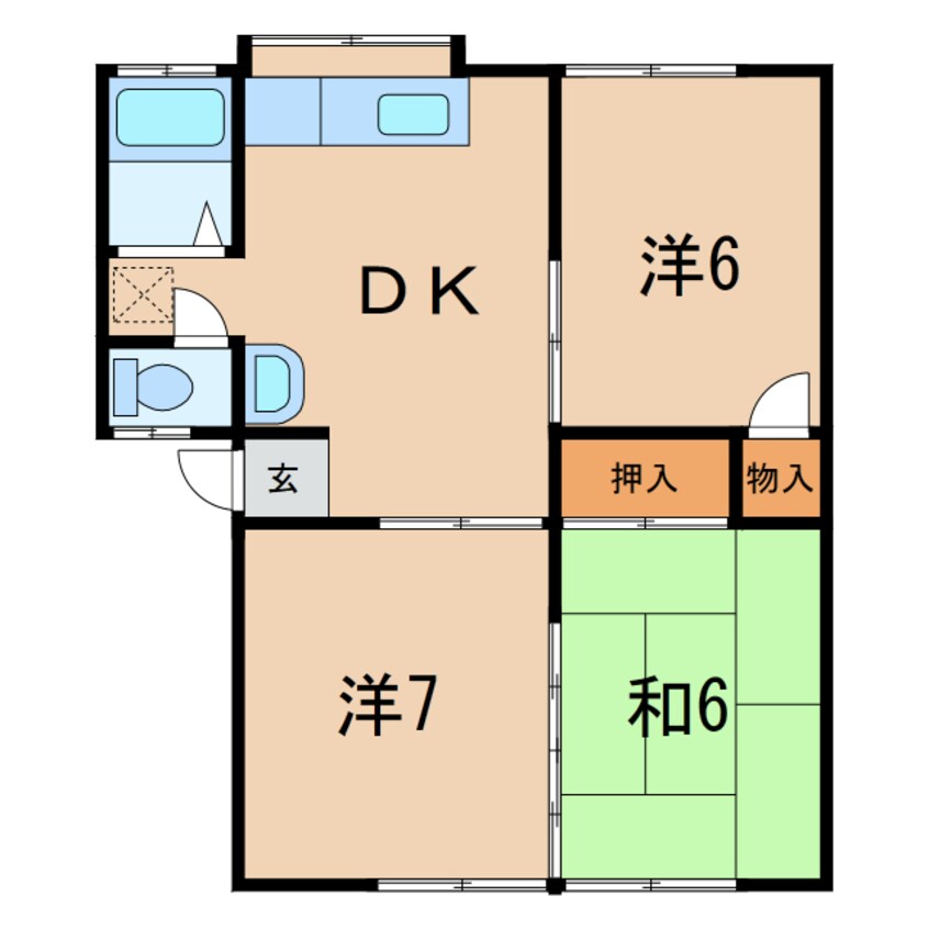 間取図 アネックス早川A