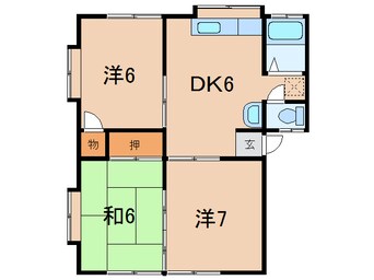 間取図 アネックス早川A