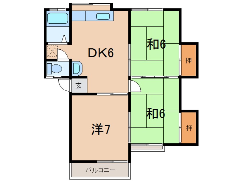 間取図 アネックス早川C